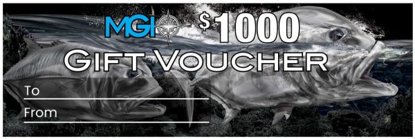 $1000 gift voucher with illustration of Giant Trevally