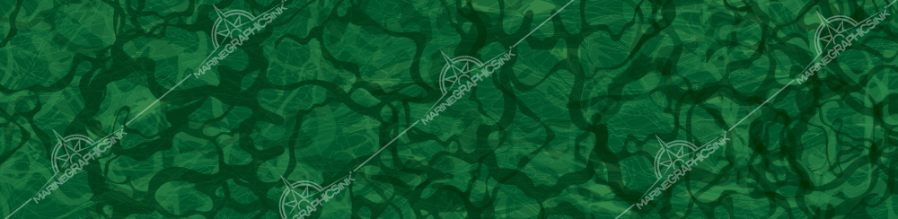 Snag illustration in light green for boat wrap